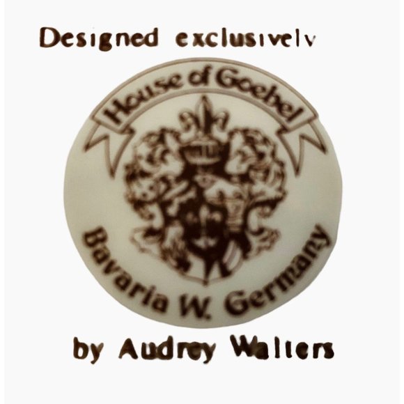 Goebel Trinket Dish Bavaria W Germany Audrey Walters Happy Anniversary White - Picture 8 of 8